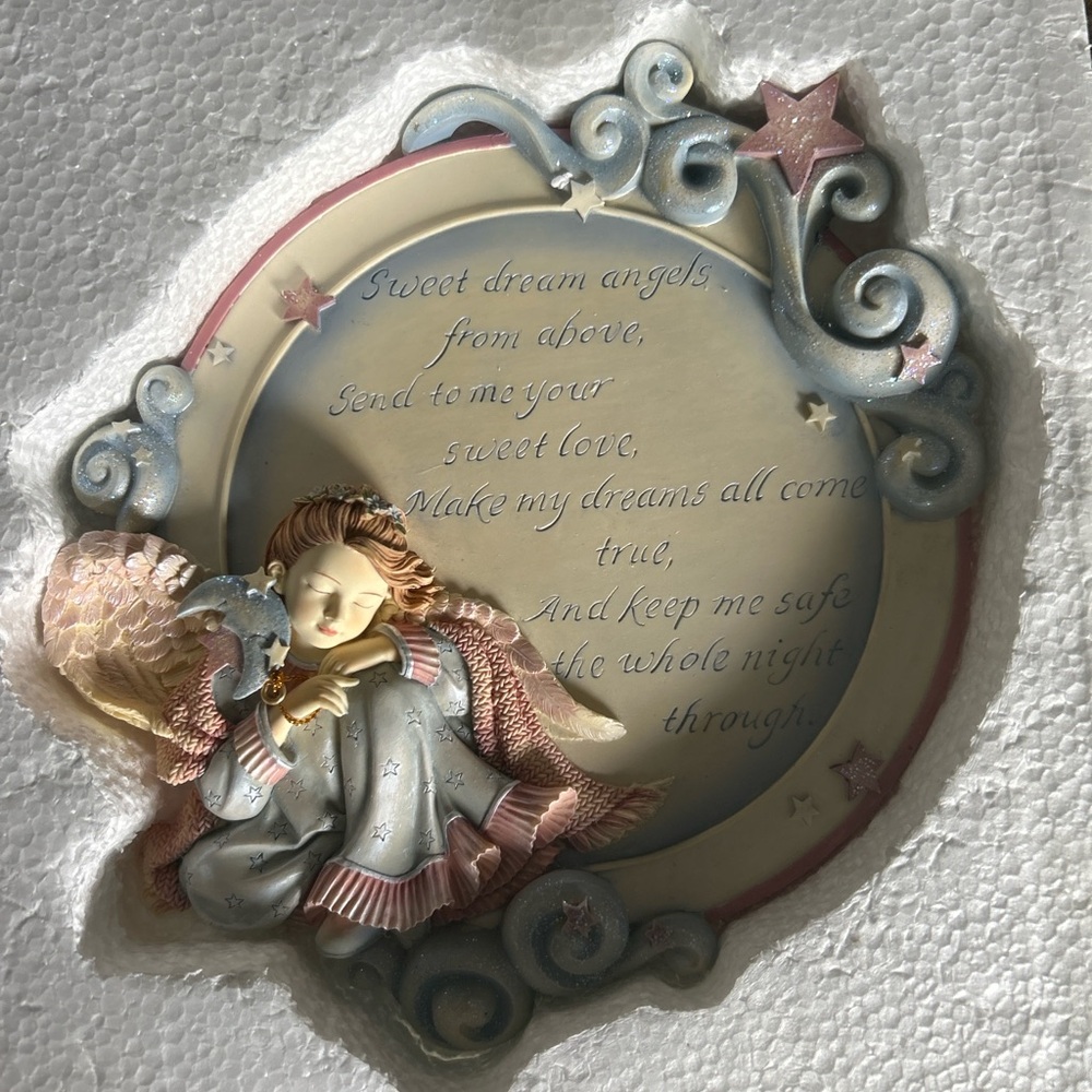 Decorative Angel Wall Plaque with Poem